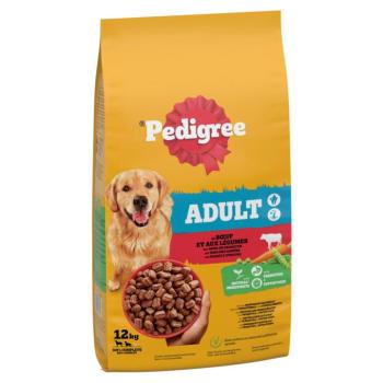 12kg Pedigree Adult marha & zöldség száraz kutyatáp kép