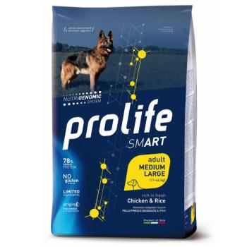 12kg Prolife Smart Adult Medium/ Large Breed csirke és rizs száraz kutyatáp kép