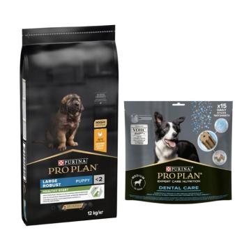 12kg PURINA PRO PLAN Large Robust Puppy száraz kutyatáp+345g snack ingyen kép