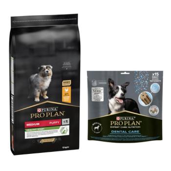 12kg PURINA PRO PLAN Medium Puppy száraz kutyatáp+345g snack ingyen kép