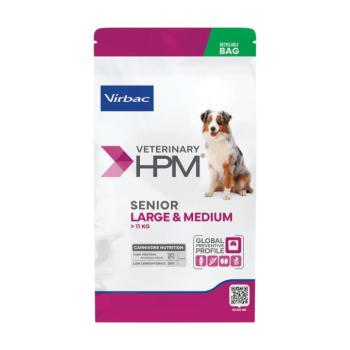 12kg Virbac Veterinary HPM Senior Dog Large & Medium száraz kutyatáp