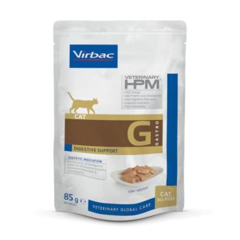 - 12x 85g Virbac Veterinary Cat HPM Digestive Support nedves macskatáp