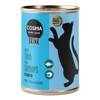 12x100g Cosma Drink tonthal & garnéla táplálékkiegészítő eledel macskáknak kép