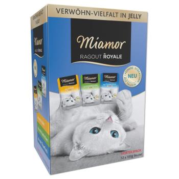 12x100g Miamor Ragout Royale nedves macskatáp - Aszpikban (nyúl, csirke, tonhal) kép