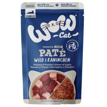 12x125 g WOW Cat Senior Paté nedves macskatáp - Vad & nyúl kép