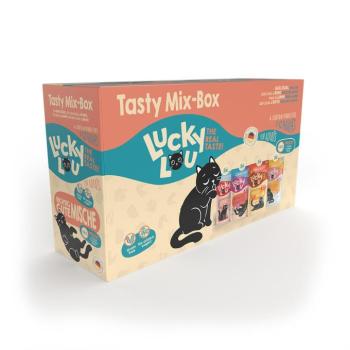 12x125g Lucky Lou Adult nedves macskatáp vegyes próbacsomagban Tasty mix kép