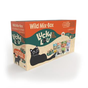 12x125g Lucky Lou Adult nedves macskatáp vegyes próbacsomagban Vad mix kép