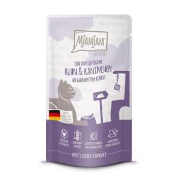 12x125g MjAMjAM Quetschie Csirke & nyúl nedves macskatáp kép
