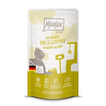 12x125g MjAMjAM Quetschie Kacsa & pulyka nedves macskatáp kép
