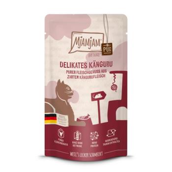 12x125g MjAMjAM Quetschie kenguru nedves macskaeledel kép