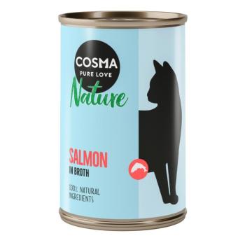 12x140g Cosma Nature nedves macskatáp- Lazac kép