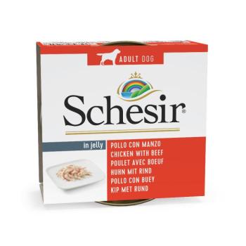 12x150g Schesir csirke & marha nedves kutyatáp kép