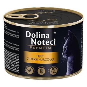 12x185g, Dolina Noteci Premium, csirkemell filé, nedves macskatáp kép