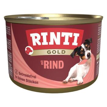 12x185g RINTI Gold Marhadarabkák nedves kutyaeledel kép