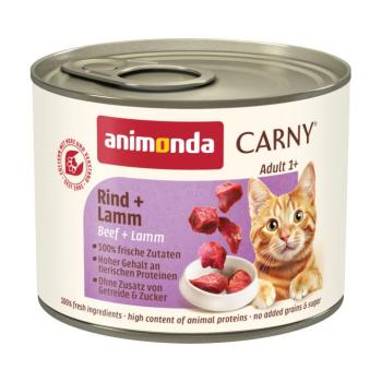 12x200g animonda Carny Adult marha & bárány nedves macskatáp kép