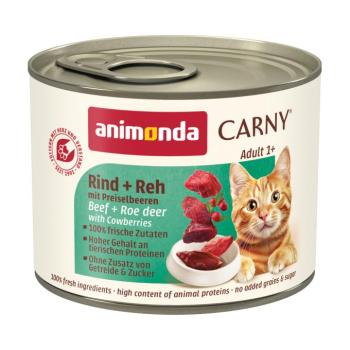 12x200g animonda Carny Adult marha, őz & áfonya nedves macskatáp kép