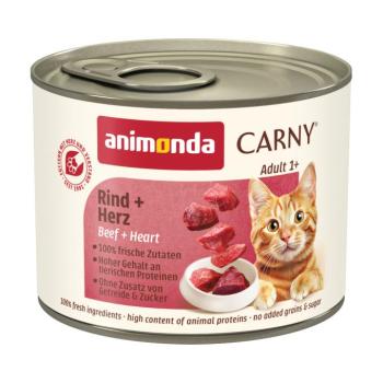 12x200g animonda Carny Adult marha & szív nedves macskatáp kép