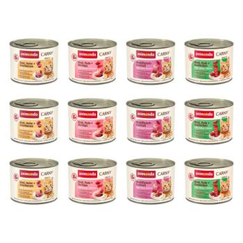 12x200g animonda Carny Adult szárnyas- & marhaválogatás nedves macskatáp kép