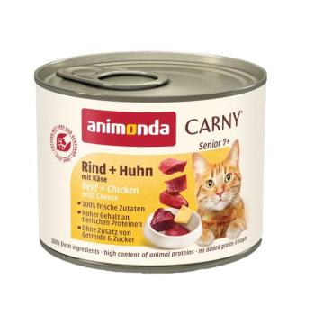 12x200g animonda Carny Senior marha, csirke & sajt nedves macskatáp kép
