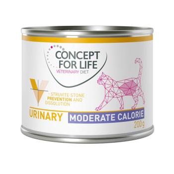 12x200g Concept for Life Veterinary Diet Urinary Moderate Calorie csirke nedves macskatáp kép