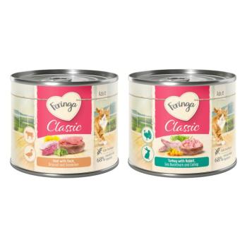12x200g Feringa Classic Meat Menü nedves macskatáp vegyes csomagban kép