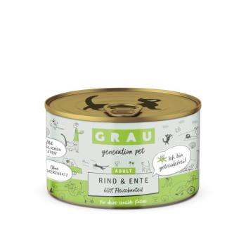 12x200g GRAU Adult - Marha & kacsa nedves macskatáp vegyes csomag kép
