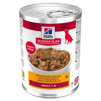 12x363g Hill's Science Plan Adult Stew nedves kutyatáp - Csirke kép