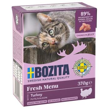 12x370g Bozita falatok aszpikban pulyka nedves macskatáp kép