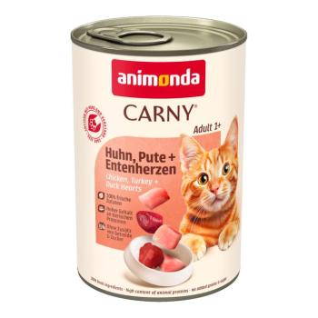 12x400g animonda Carny Adult csirke, pulyka & kacsaszív nedves macskatáp kép