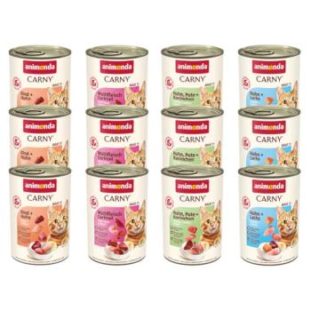 12x400g animonda Carny Adult Gourmet válogatás nedves macskatáp kép