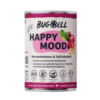 12x400g BugBell Vegán Menü Happy Mood nedves kutyaeledel kép