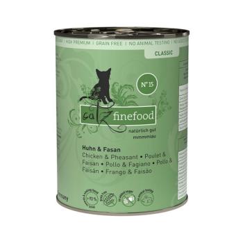 12x400g catz finefood Csirke & fácán nedves macskatáp kép