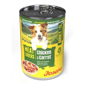 12x400g Josera Meatlovers Menü Csirke & sárgarépa nedves kutyatáp új design kép