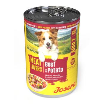 12x400g Josera Meatlovers Menü Marha & burgonya nedves kutyatáp új design kép