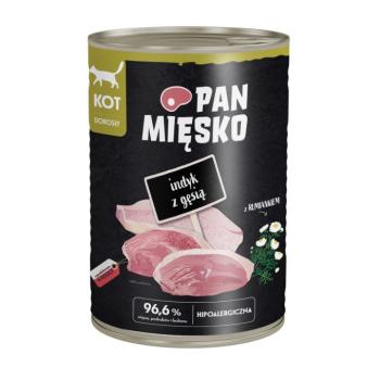 12x400g Pan Mięsko Cat Pulyka & liba nedves macskatáp kép