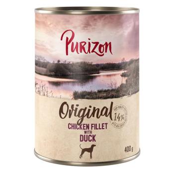 12x400g Purizon Original Adult nedves kutyatáp - Csirkefilé, kacsával, sárgarépával & szederrel kép