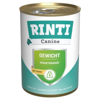 12x400g RINTI Canine súlykontroll csirke nedves kutyatáp kép
