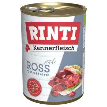 12x400g RINTI ínyenceknek gazdaságos csomag nedves kutyatáp - Ló kép