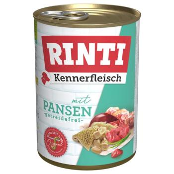 12x400g RINTI ínyenceknek gazdaságos csomag nedves kutyatáp - Pacal kép