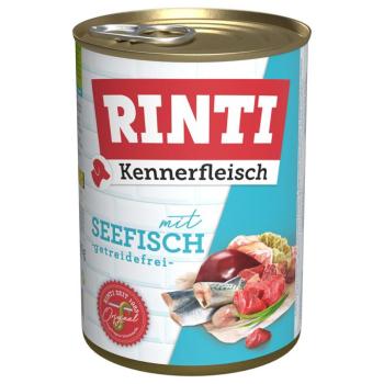 12x400g RINTI ínyenceknek gazdaságos csomag nedves kutyatáp - Tengeri hal kép