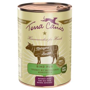 12x400g Terra Canis Metzgers Bestes Marhapur nedves kutyatáp kép