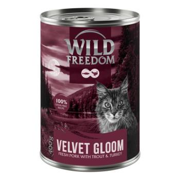 12x400g Wild Freedom Red Meat Velvet Gloom - sertés, pulyka & pisztráng nedves macskatáp kép