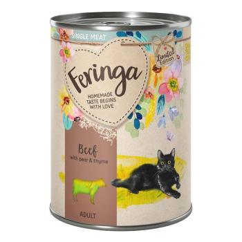12x410g Feringa Single Meat tavaszi menü limitált kiadás marha & körte nedves macskatáp kép