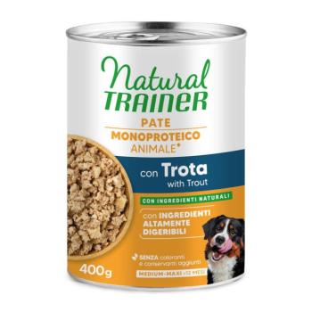 12x415 Natural Trainer nedves kutyatáp 10+2 akcióban - Sensitive No Gluten Adult Pisztráng & teljes kiőrlésű gabona kép