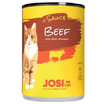 12x415g JosiCat marha szószban nedves macskatáp kép