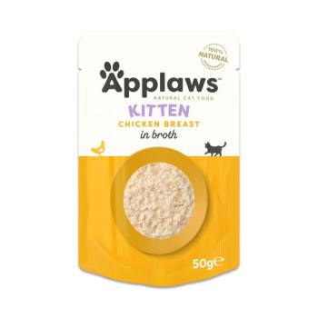 12x50g Applaws Natural Kitten Csirkemell húslében nedves eledel macskáknak kép