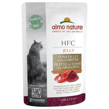 12x55g Almo Nature HFC aszpikban tonhalfilé & homár nedves macskatáp kép