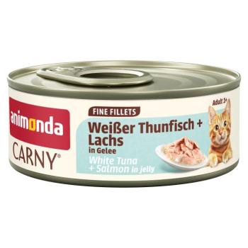12x60g animonda Carny Adult fehér tonhal & lazac aszpikban nedves macskatáp