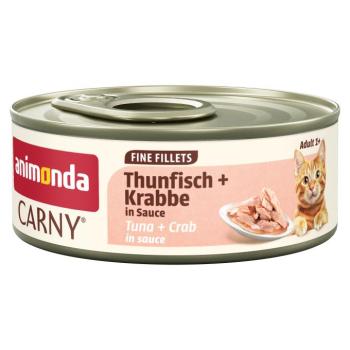 12x60g animonda Carny Adult Fine Fillets tonhal & rák szószban nedves macskatáp kép