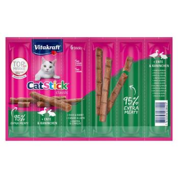 12x6g Vitakraft Cat Stick Mini macskasnack- Kacsa & nyúl kép